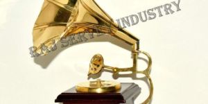 Brass Vintage Dummy Gramophone