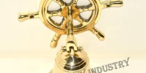 Nautical Marine Shiny Brass Wheel