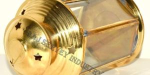 Vintage Glass Decorative Brass