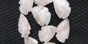 Rose Quartz Gemstone Arrowheads