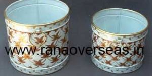 Metal Painted Planter