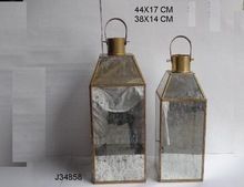 Glass Hurricane Pillar Candle Lantern