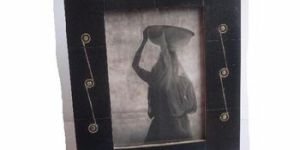 Wooden Photo Frame with Brass