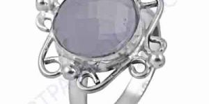 Designer Rainbow Moonstone German Silver Ring