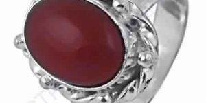Hot !! Carnelian Gemstone German Silver Designer Ring