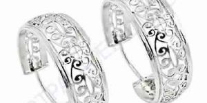 Indian Fret Design 925 Silver Earring