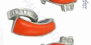 New Natural Gemstone Silver Pendant Set