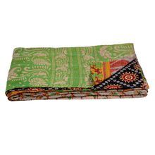 Traditional Floral Handmade Quilt Twin