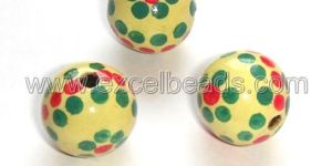 Hand Painted Wooden Beads