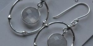 Sterling Silver with Moonstone Earrings