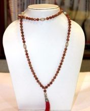 Moonstone Round Beads Yoga Mala