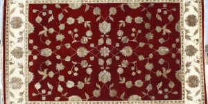 Hand knotted wool / silk carpets