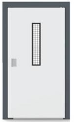 Center Vision Metallic Swing Door