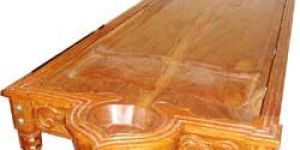 Ayurvedic Wooden Massage Table - single joint - All around table