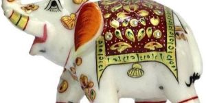 Marble Elephant Statue