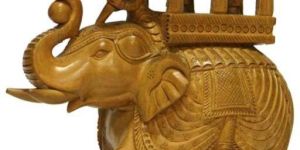 Wooden Elephant Statue