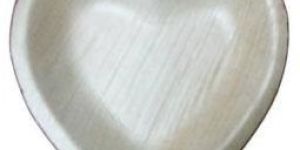 Heart Shape Areca Leaf Bowl