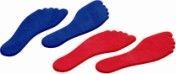 Foot Shaped Floor Markers