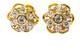 Solid Real Screw Back Gold Earring