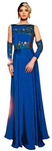 Embroidered Long Gown