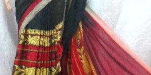 Pure Khadi Fish Motive Saree