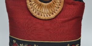 NHSC- 039 ( coral silk hand bags)