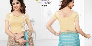 Multi Colour Cotton Printed Blouse