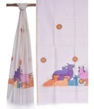 WHITE COTTON HANDLOOM DUPATTA