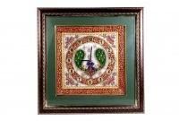 Meenakari Work Marble Clock