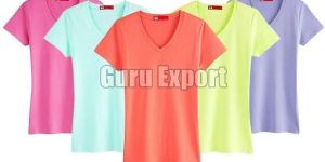 Ladies V Neck T Shirts