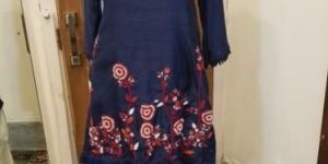 Rubella Silk Embroidered Kurti