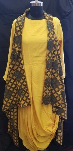 Muslin Kurti & Jacket Set