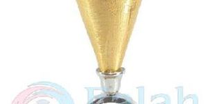 Metal & Wood Flower Vase
