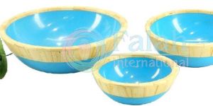Wood Bowl with Resin