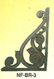 iron brackets.