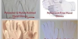NYLON KNITTED LINT FREE GLOVES