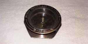 2 Inch Brass Hex Antique Compass