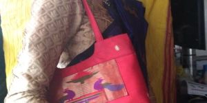 Ladies Paithani Handbags