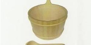 Wooden Bucket And Ladle