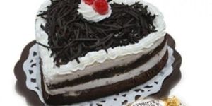 Heart Shape Black Forest Cake