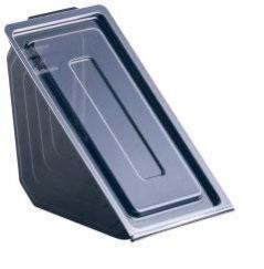 Black Base Hinged Sandwich Box