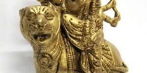 Brass Goddess Maa Durga Statue