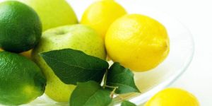 Fresh Organic Yellow & Green Lemon