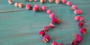 Gomphrena Globosa Flower Garland