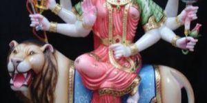 Marble Durga Mata Statue