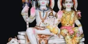 Marble Gauri Shankar Statue