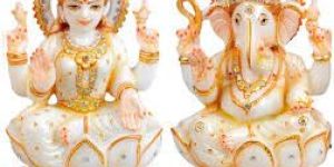 Marble Laxmi Ganesh Statue