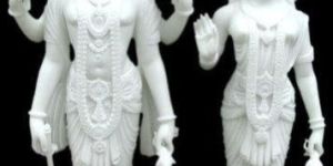 Marble Laxmi Vishnu Statue