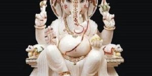 White Marble Ganesha Statue