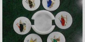 Marble Inlay Tea Coaster